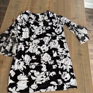 Cato Black and White Floral Dress